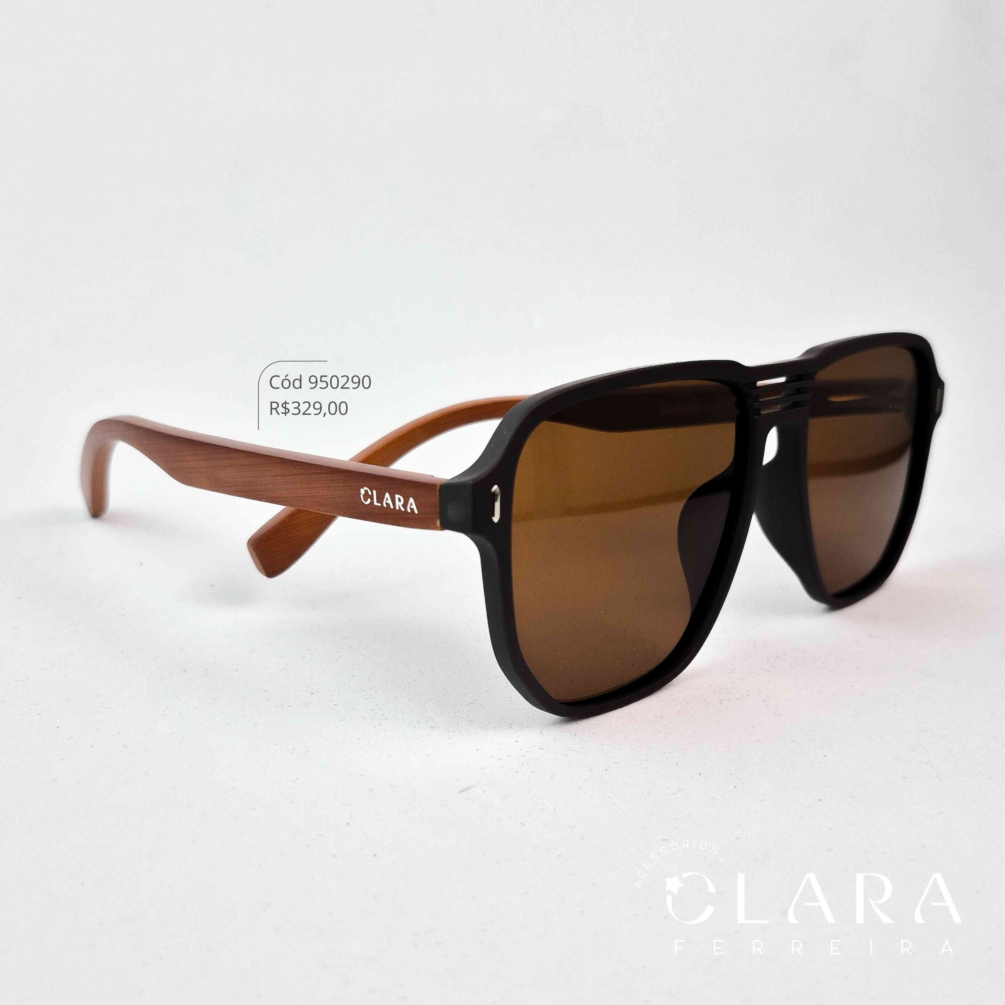 Óculos Solar AVIADOR MARROM - INSPIRAÇÃO RAY-BAN - Lente  - RM400-C4