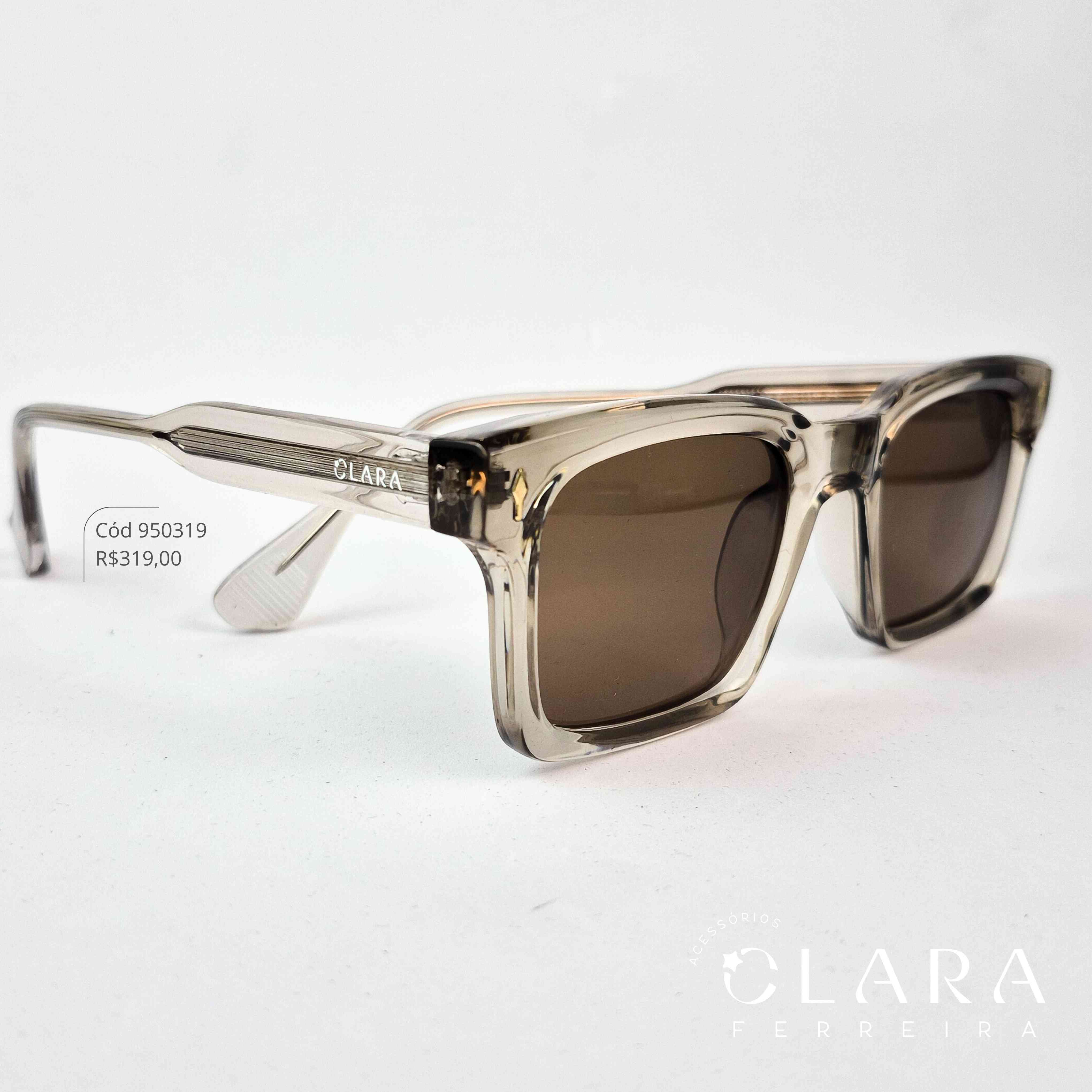 Óculos Solar QUADRADO FUMÊ - INSPIRAÇÃO RAY-BAN  - Lente  - 58950-C4