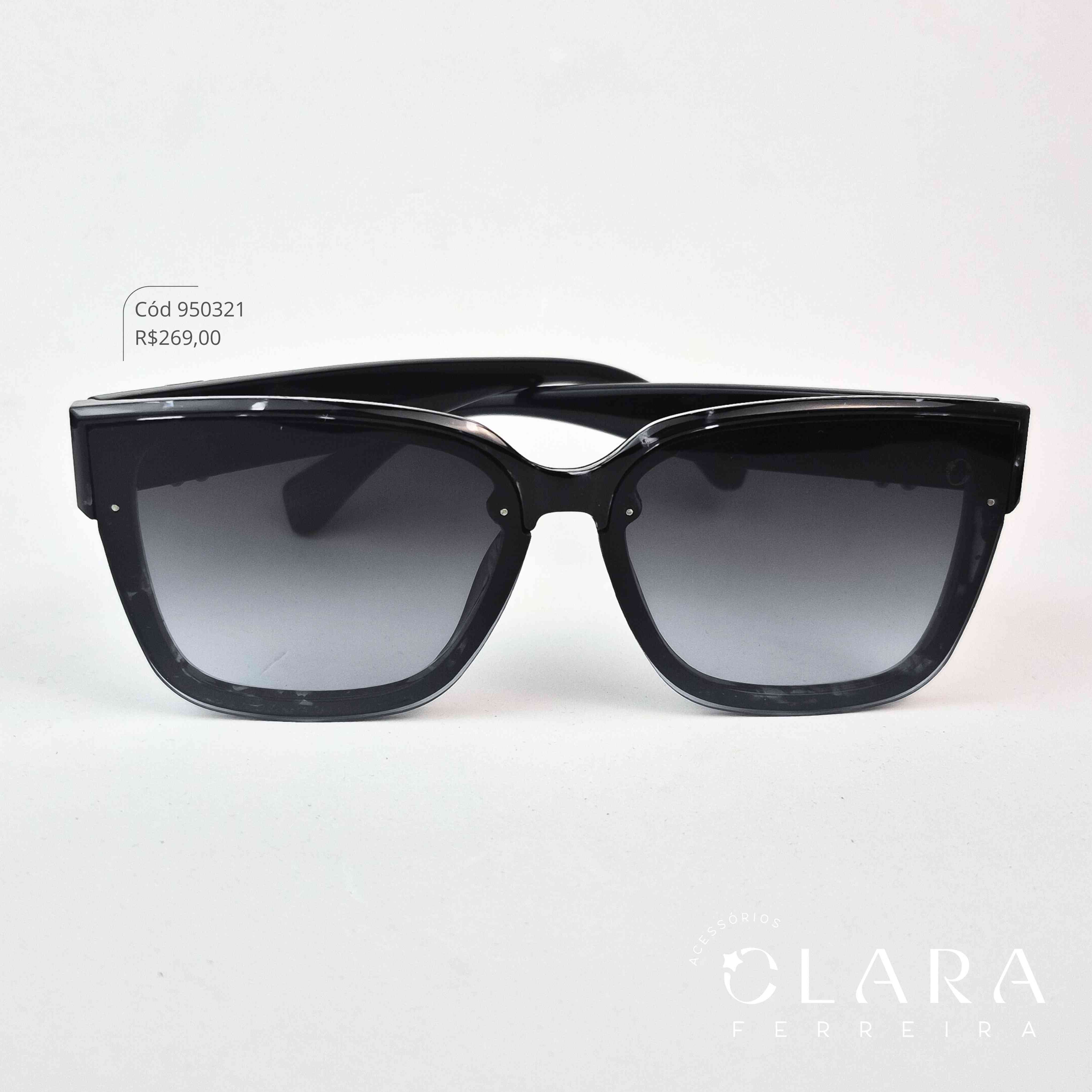 Óculos Solar GATINHO PRETO - INSPIRAÇÃO TIFFANY - Lente  - 9352-PRETO LENTE DEGRADE