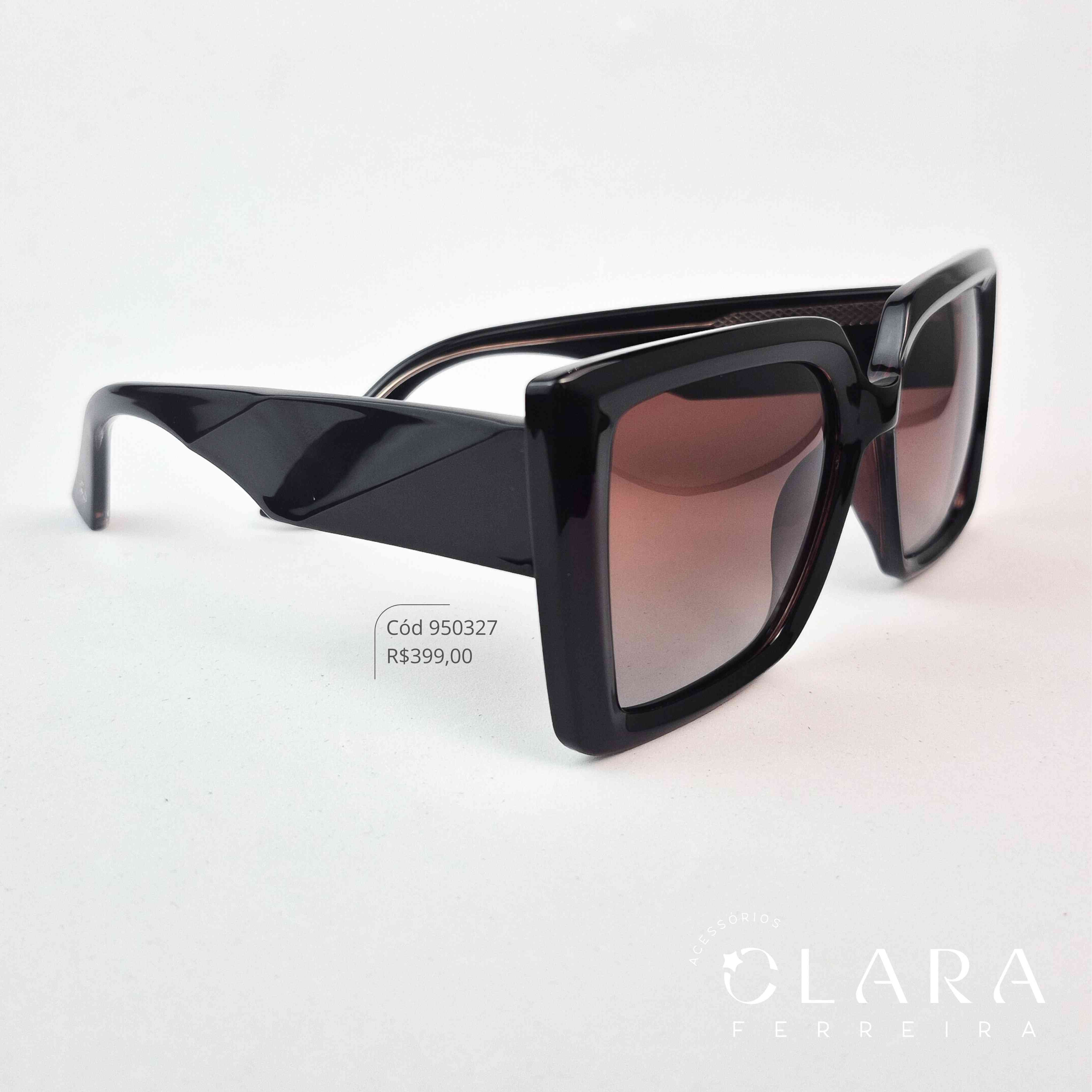 Óculos Solar QUADRADO MARROM – INSPIRAÇÃO GUCCI - Lente  - TP7425-C02