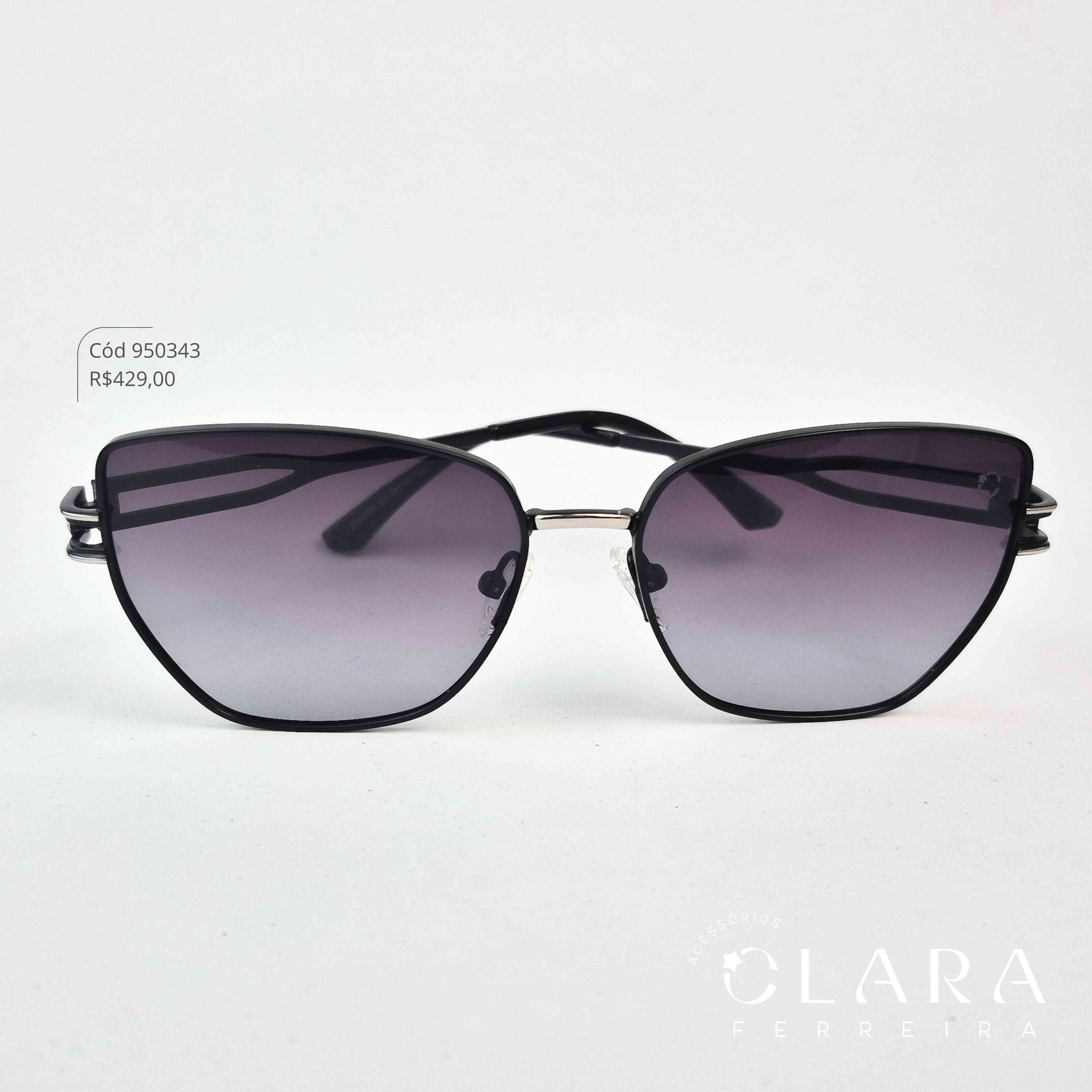 Óculos Solar GATINHO ARMAÇÃO EM METAL - INSPIRAÇÃO RAY-BAN - Lente Anti-impacto Polarizada - ZZ4432P-C5