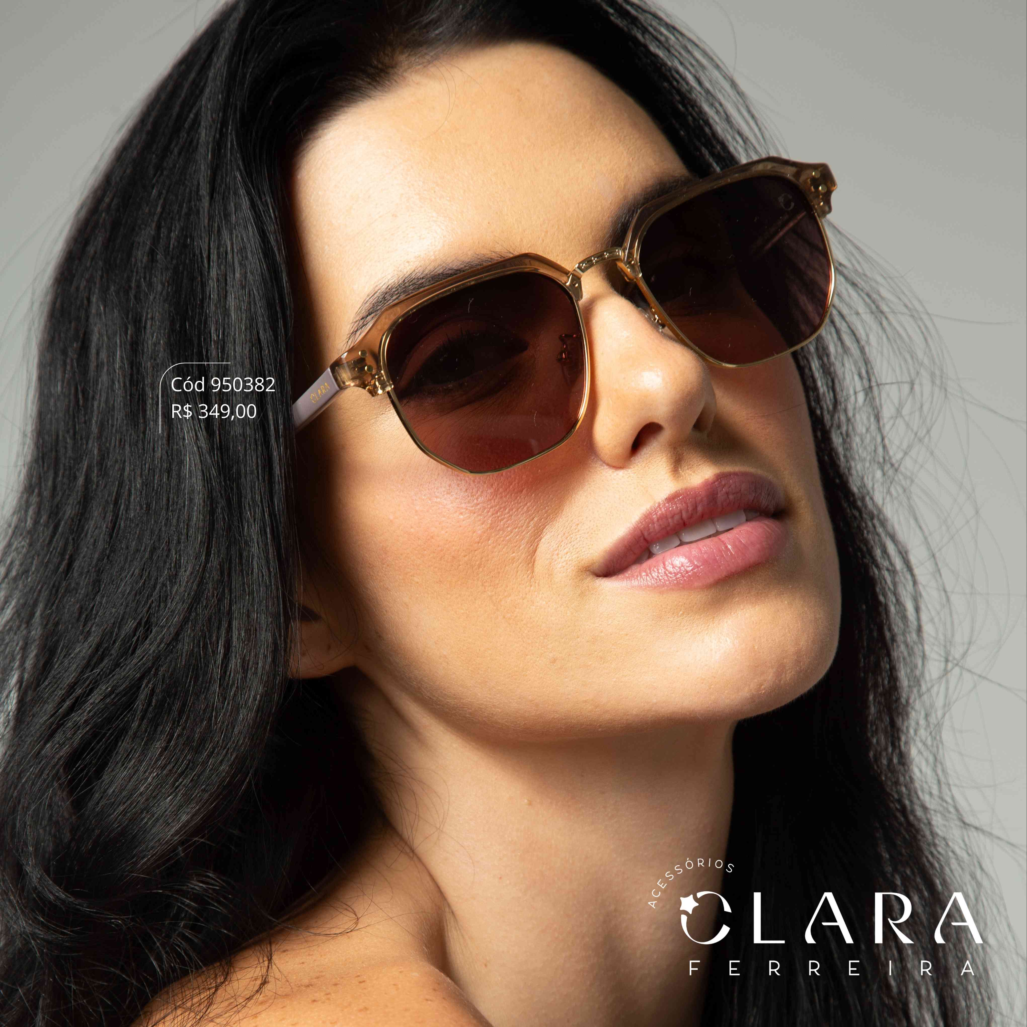 Óculos Solar WAYFARER MARROM - INSPIRAÇÃO RAY-BAN - Lente  - CZ4196P-C5