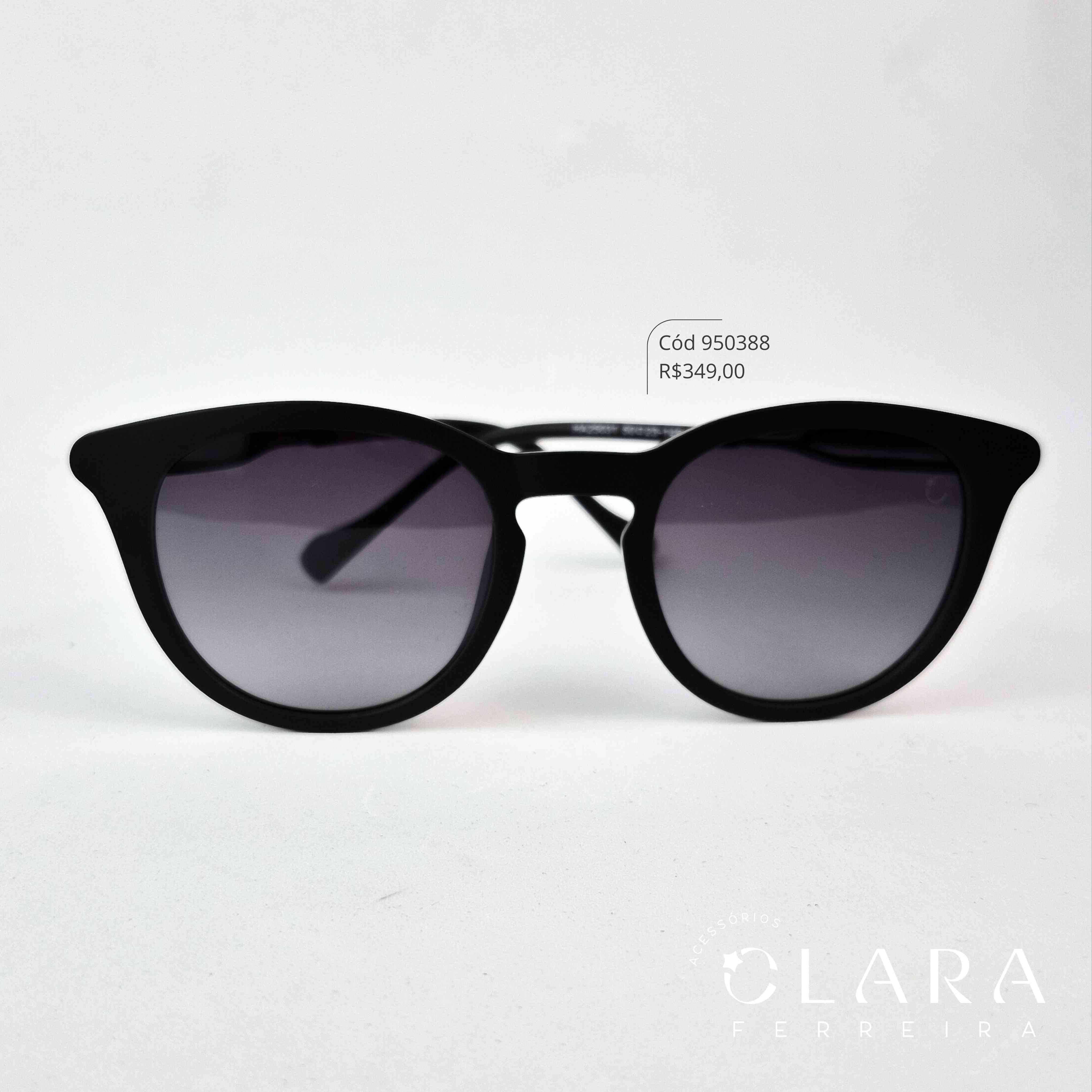 Óculos Solar REDONDO PRETO - INSPIRAÇÃO RAY-BAN - Lente Anti-impacto Polarizada - HA25031-C4