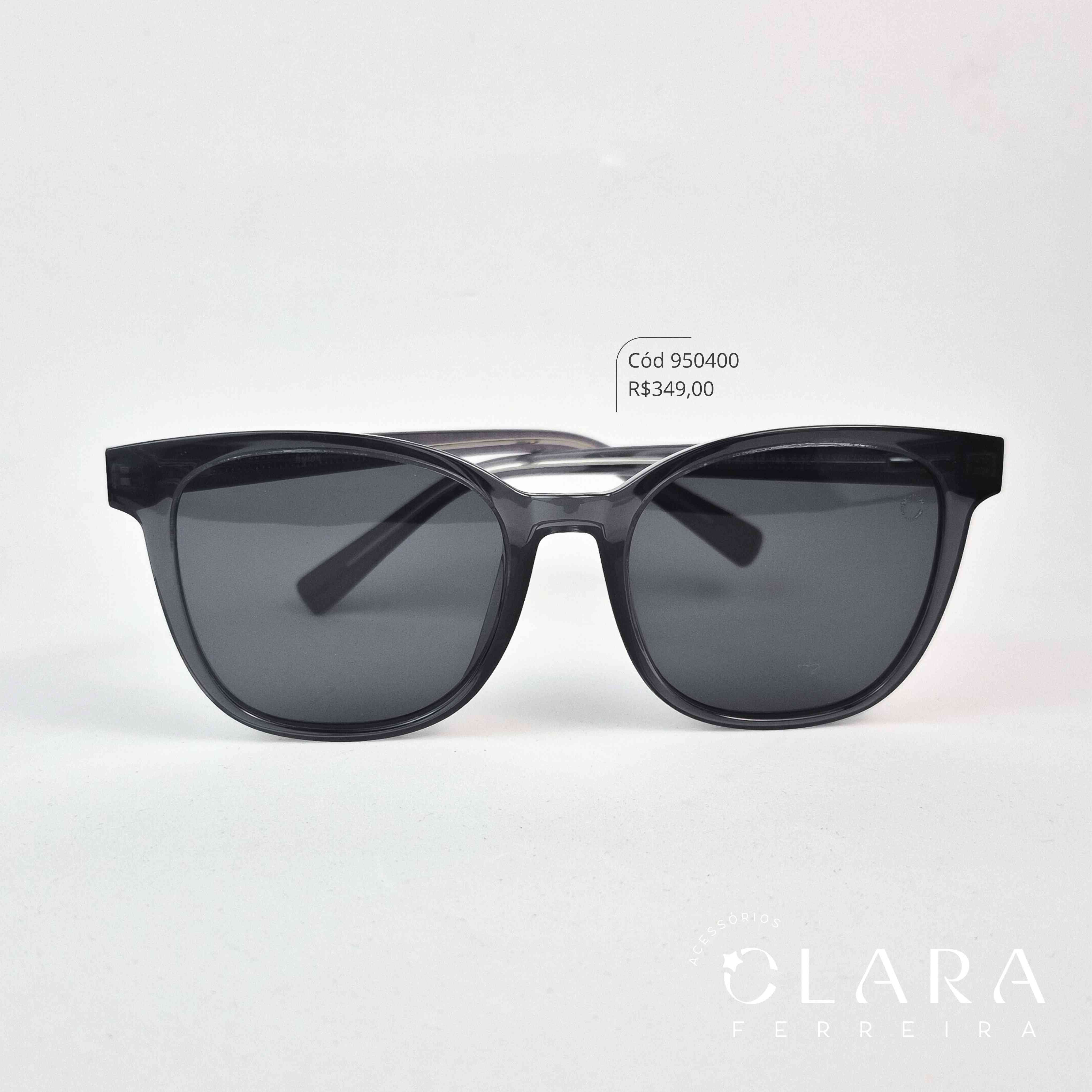 Óculos Solar REDONDO PRETO FUMÊ - INSPIRAÇÃO RAY-BAN - Lente Anti-impacto Polarizada - HA10181B-C6