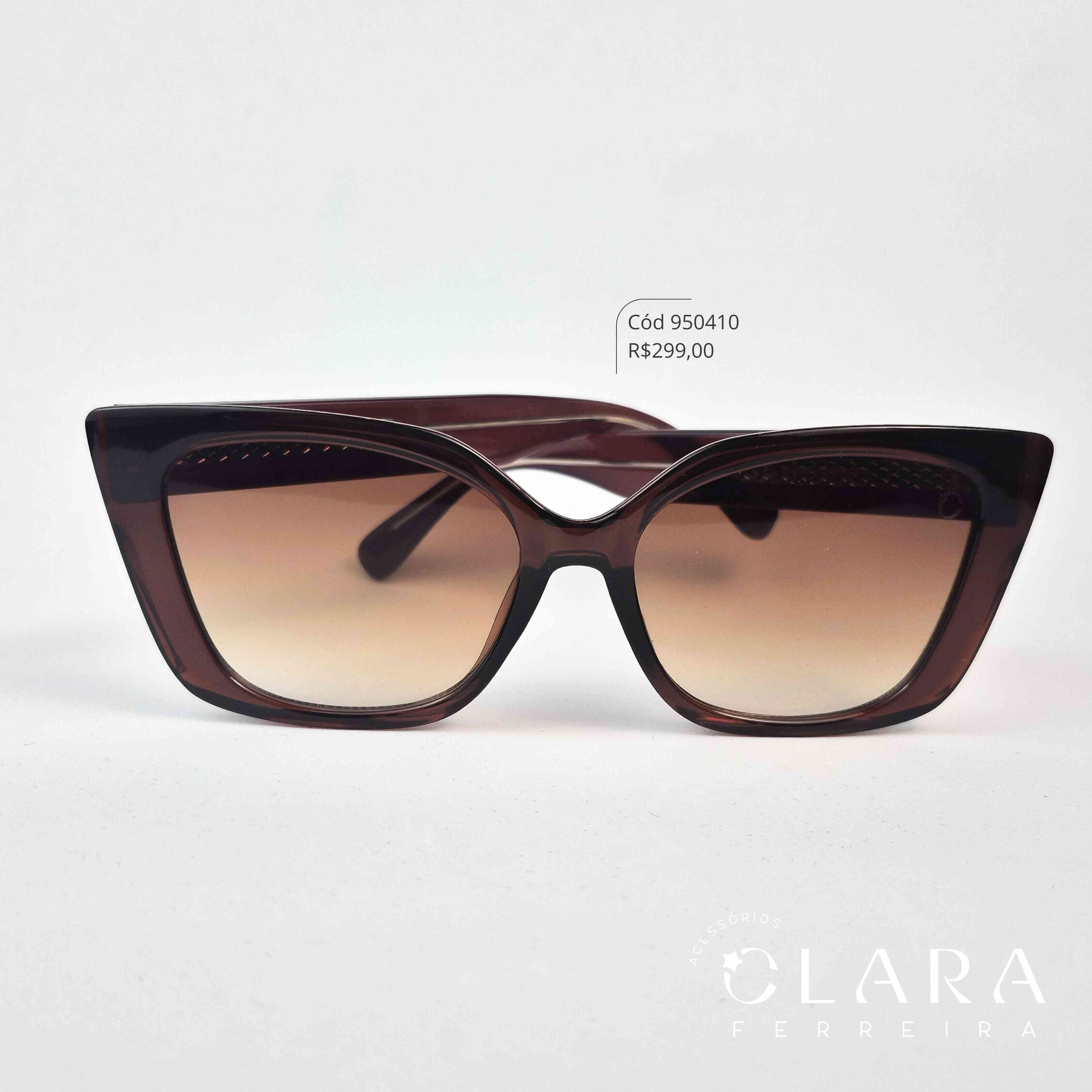 Óculos Solar GATINHO MARROM - INSPIRAÇÃO GUCCI - Lente Resina - AF81101C-C6