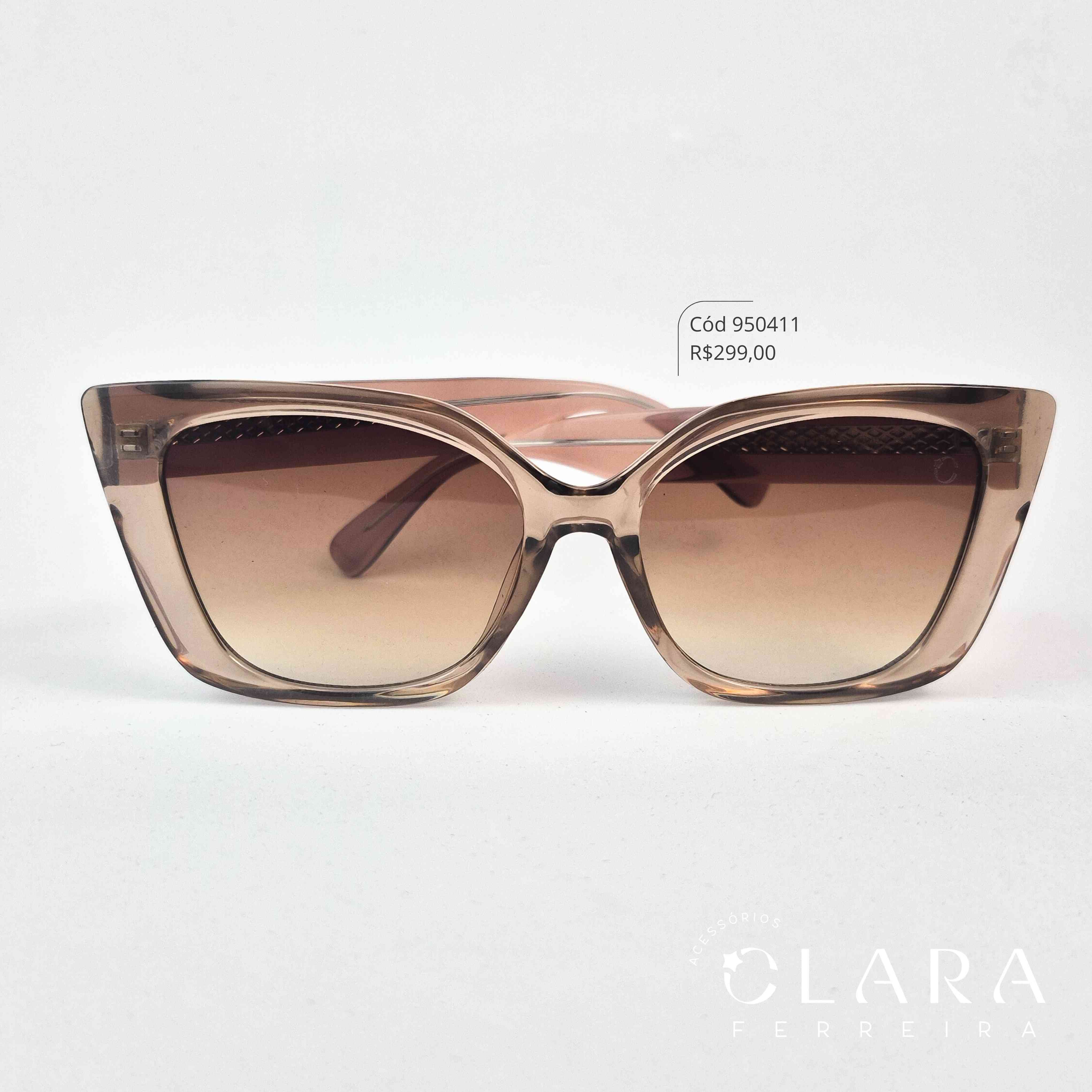 Óculos Solar GATINHO FUMÊ - INSPIRAÇÃO GUCCI - Lente Resina - AF81101C-C4