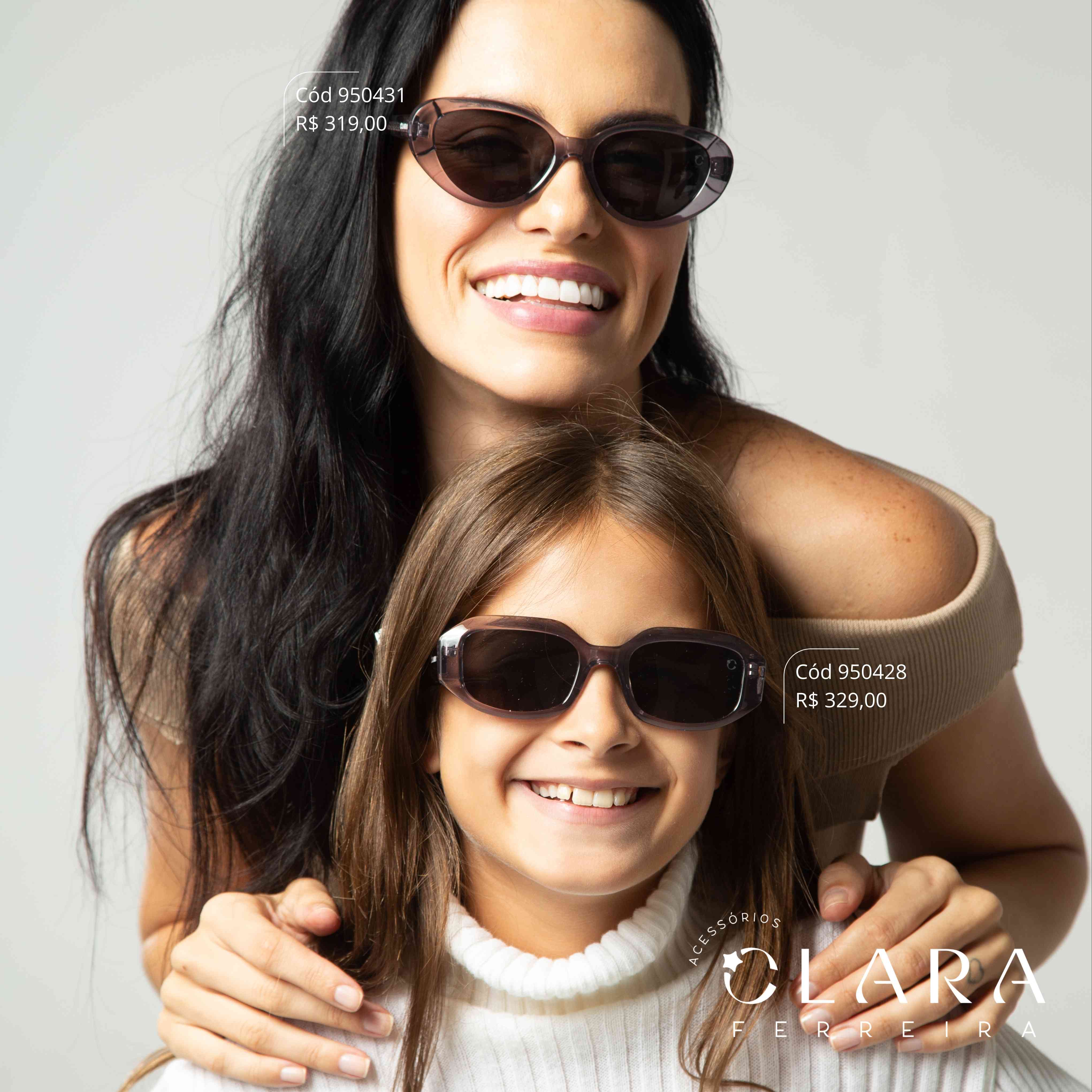 Óculos Solar OVAL PRETO FUMÊ - INSPIRAÇÃO PRADA  - Lente Anti-impacto Polarizada - BK1009-C5