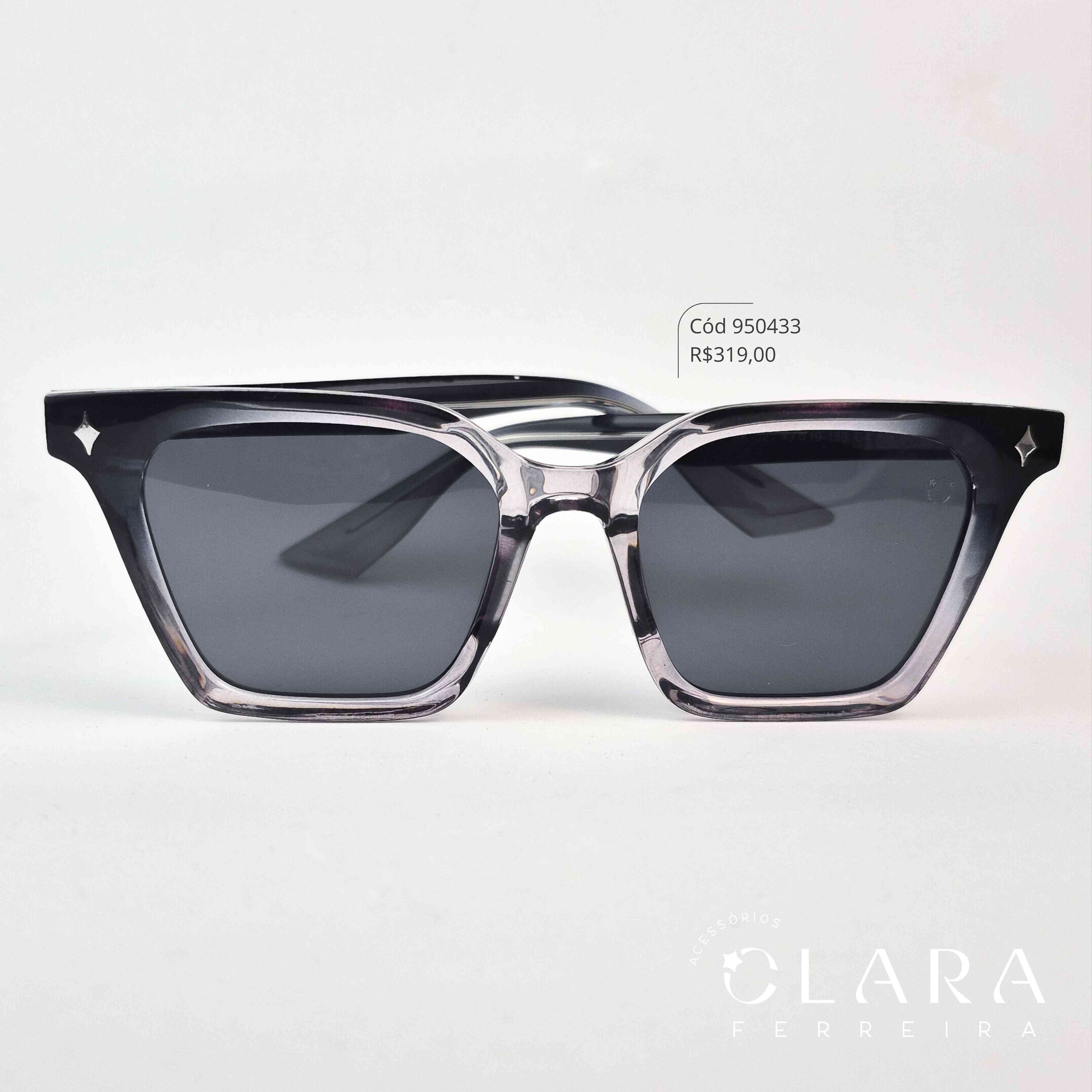 Óculos Solar WAYFARER FUMÊ - INSPIRAÇÃO RAY-BAN - Lente Anti-impacto Polarizada - BK1021-C4