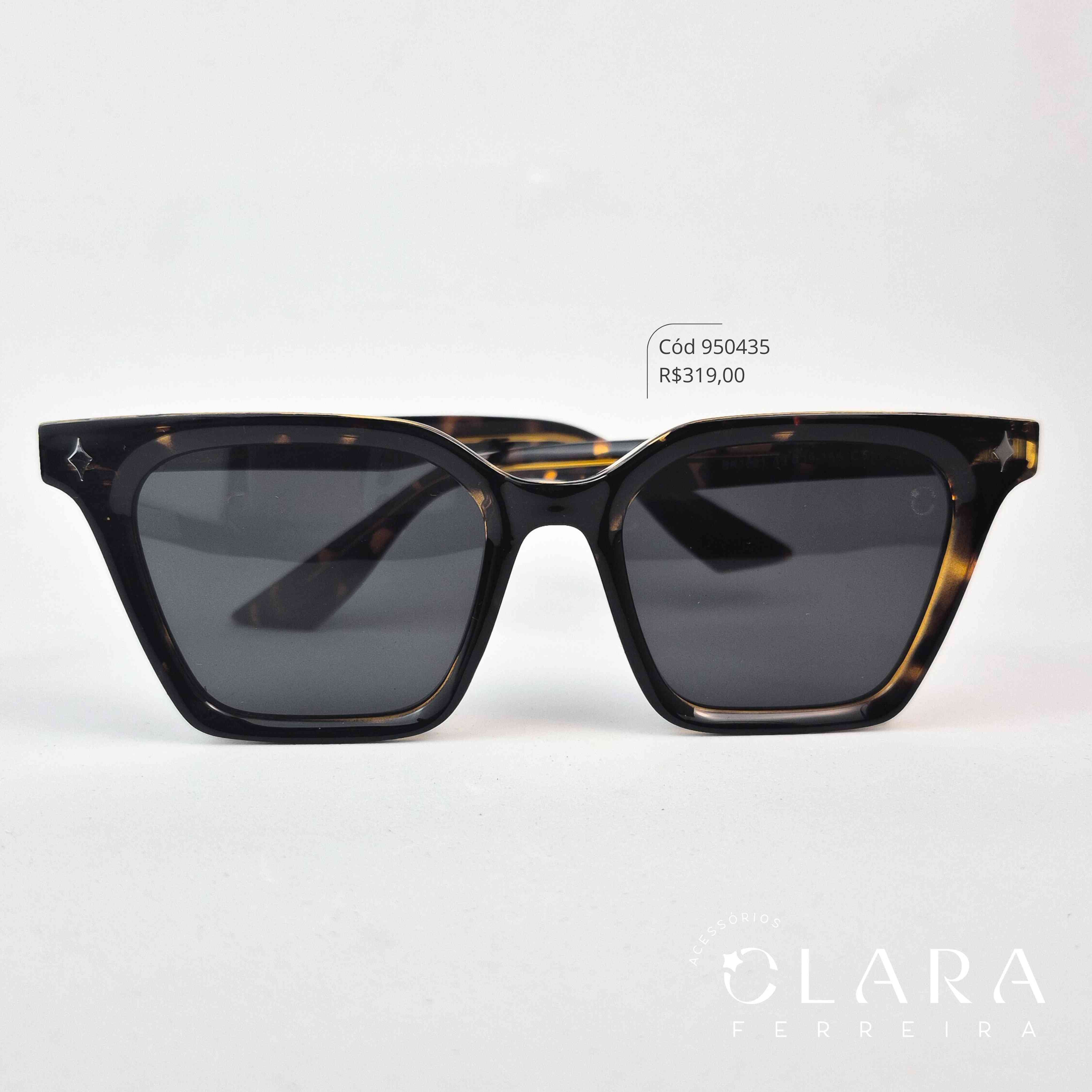 Óculos Solar WAYFARER ONÇA MARROM - INSPIRAÇÃO RAY-BAN - Lente Anti-impacto Polarizada - BK1021-C5