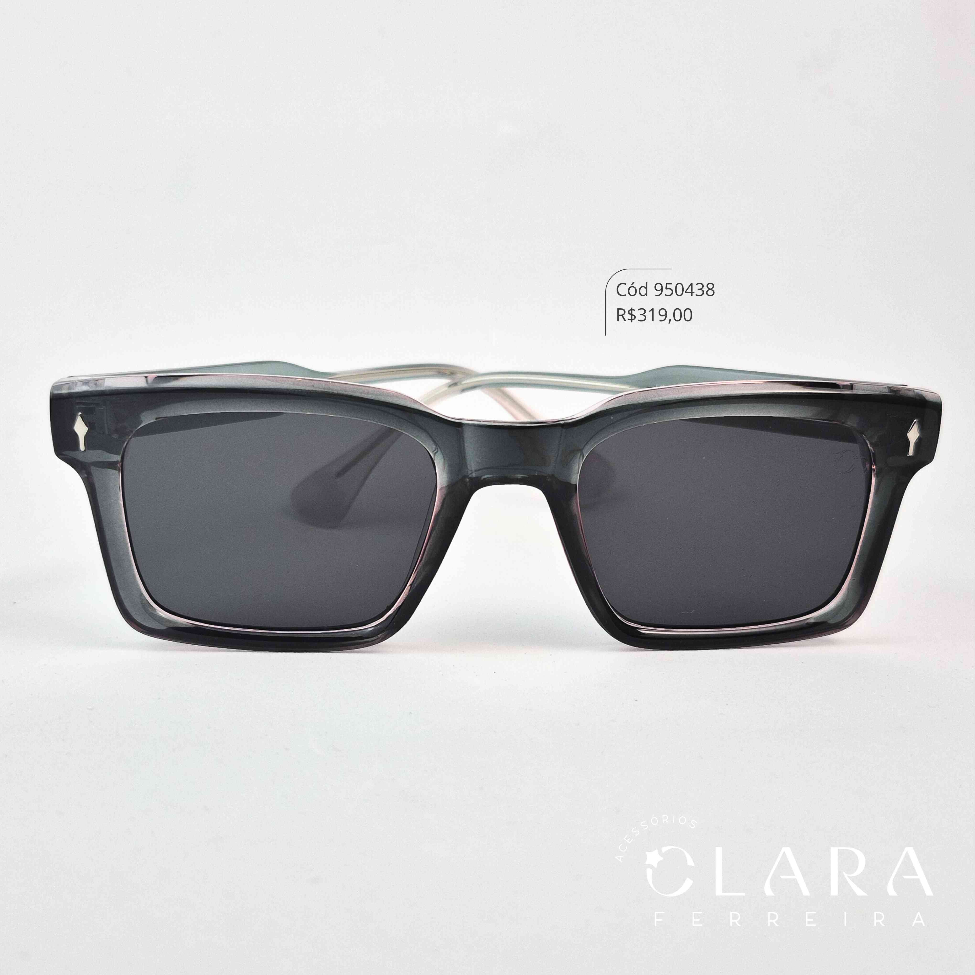 Óculos Solar WAYFARER FUMÊ - INSPIRAÇÃO RAY-BAN - Lente Resina - UM9804-C6