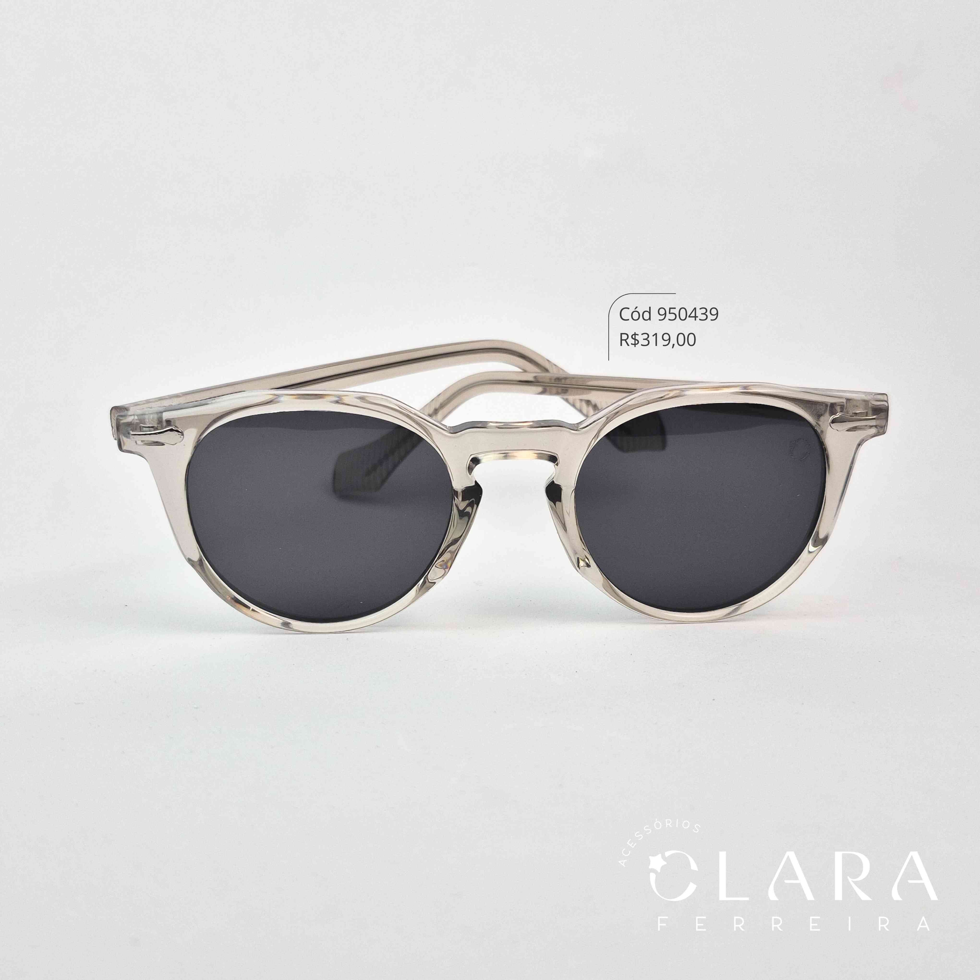 Óculos Solar WAYFARER FUMÊ - INSPIRAÇÃO RAY-BAN - Lente  - BK1005-C6