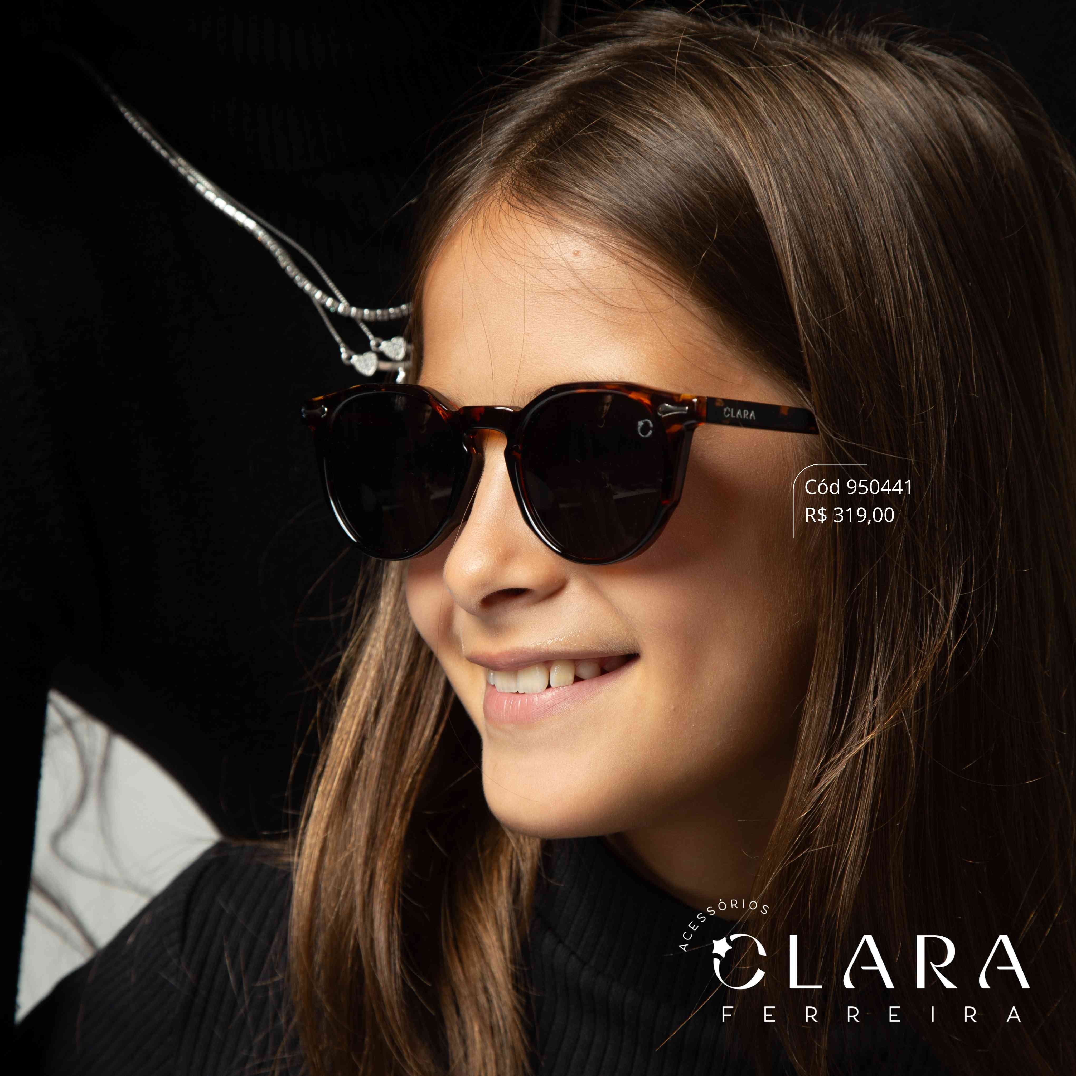 Óculos Solar WAYFARER ONÇA MARROM - INSPIRAÇÃO RAY-BAN - Lente  - BK1005-C2