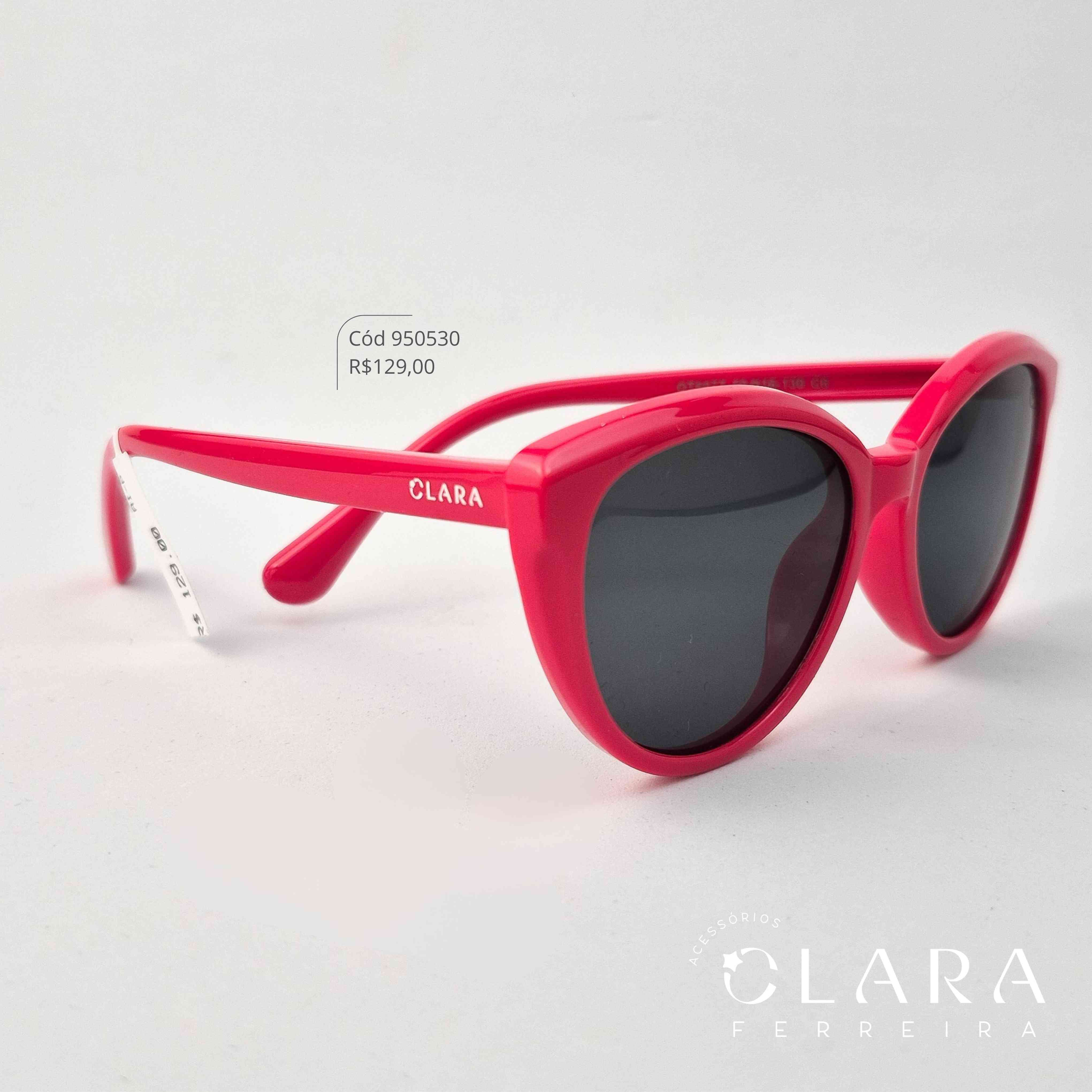 Óculos Solar INFANTIL REDONDO PRETO - CLARINHA KIDS - Lente Anti-impacto Polarizada - OT6077-C6