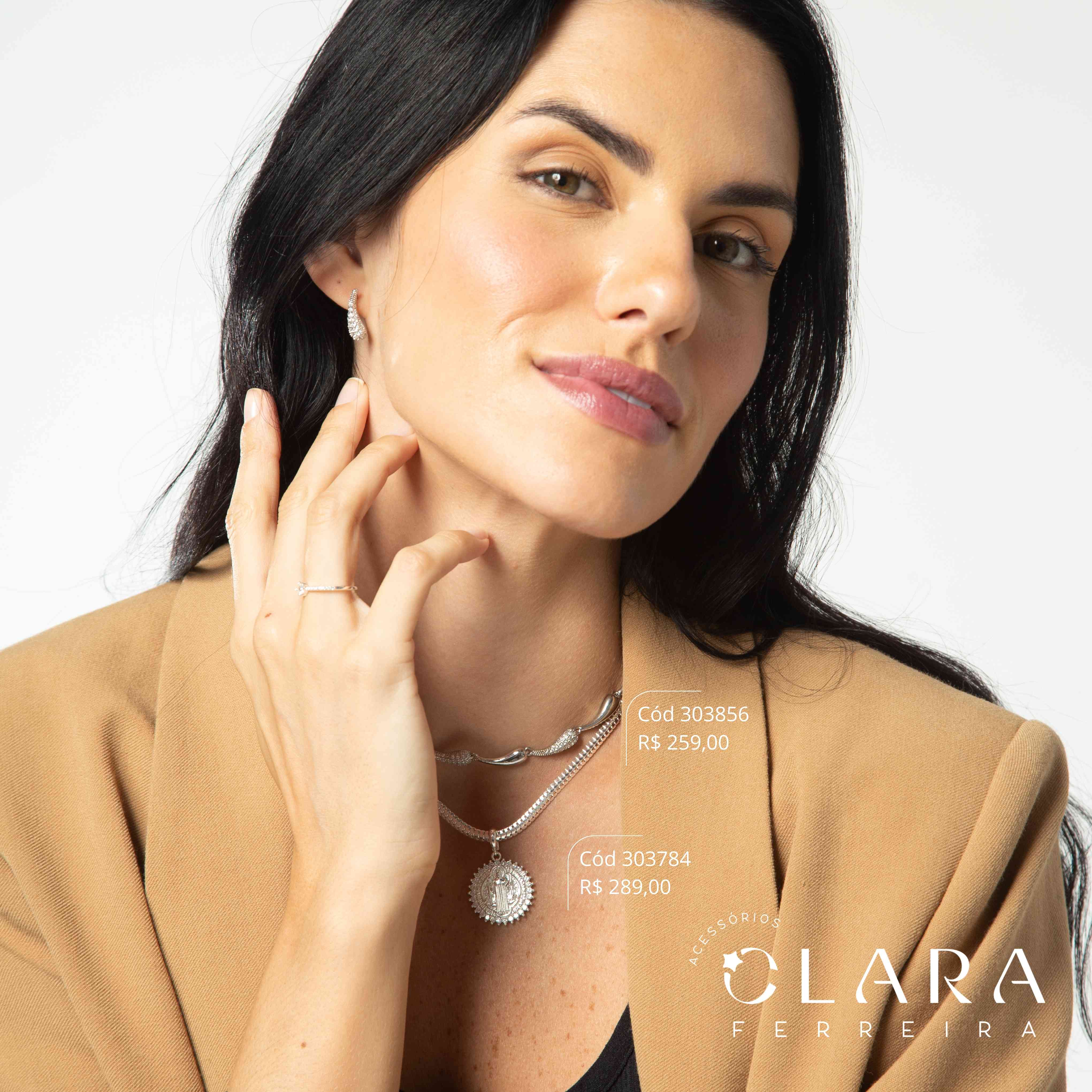 COLAR CHOKER GOTAS LISAS E MICROZIRCÔNIAS – INSPIRAÇÃO SWAROVSKI – LINHA FESTA - 6MM - 40CM - Ródio Branco