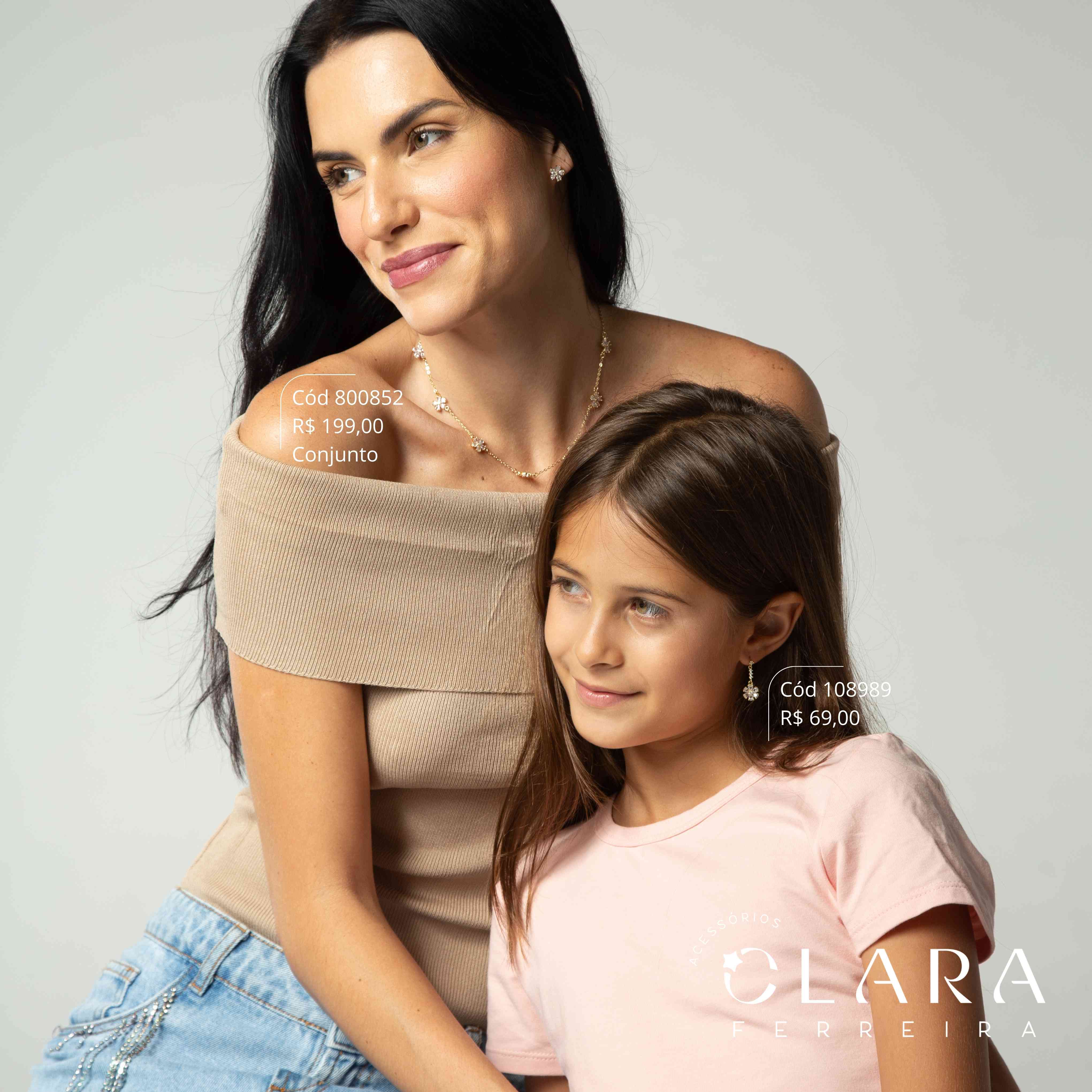 CONJUNTO COLAR ELOS C/ 7 FLORES PETALAS ZIRCÔNIAS GOTA C/ MIOLO ZIRCÔNIA REDONDA E BRINCO FLOR PETALAS ZIRCÔNIAS GOTA C/ MIOLO ZIRCÔNIA REDONDA - 10MM - Dourado