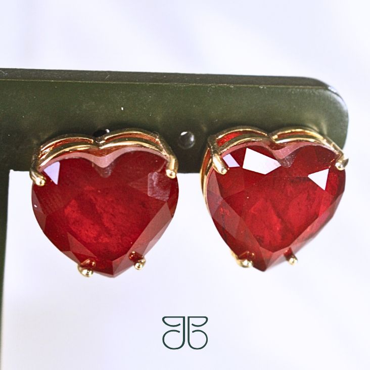 BRINCO CORAÇÃO VERMELHO G PEDRA FUSION