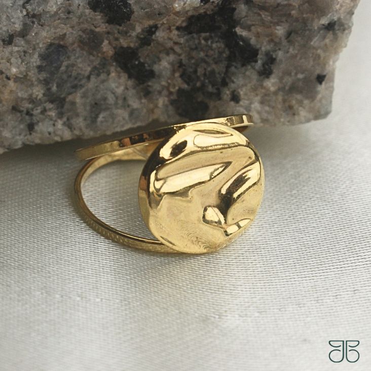 ANEL 2 FIOS CHAPA CIRCULO AMASSADA