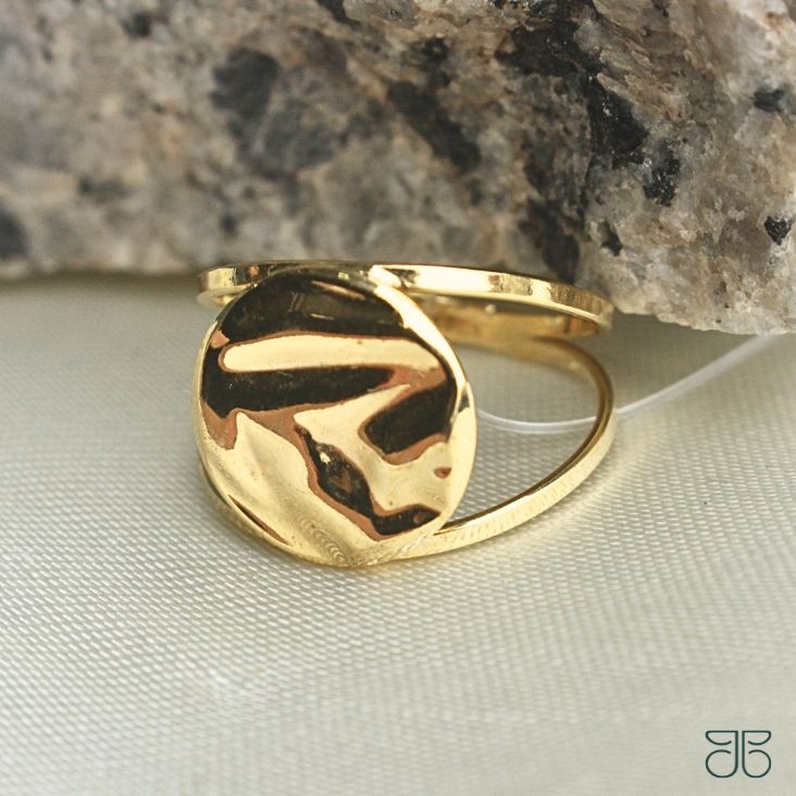 ANEL 2 FIOS CHAPA CIRCULO AMASSADA