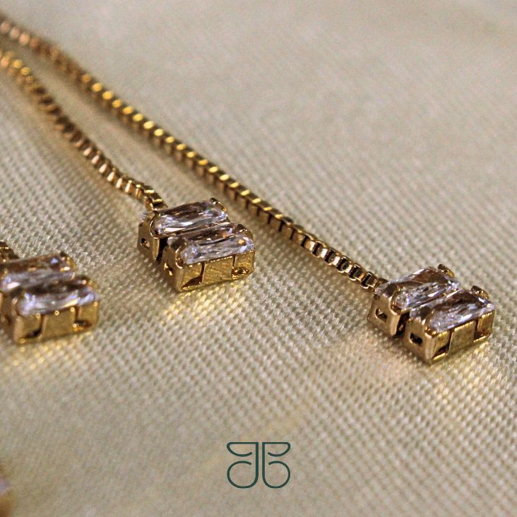 BRINCO VENEZIANA NOZINHO PEDRA NAVETE