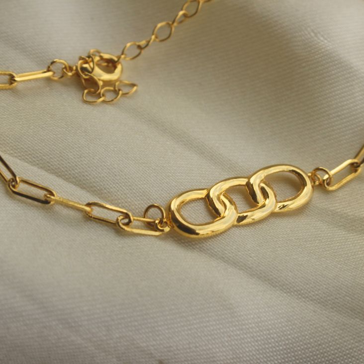 PULSEIRA ELO CARTIE CHAPINHA ELOS ENTRELAÇADOS