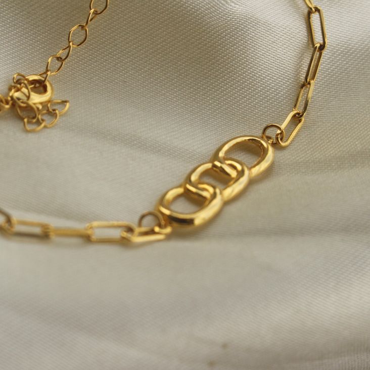 PULSEIRA ELO CARTIE CHAPINHA ELOS ENTRELAÇADOS