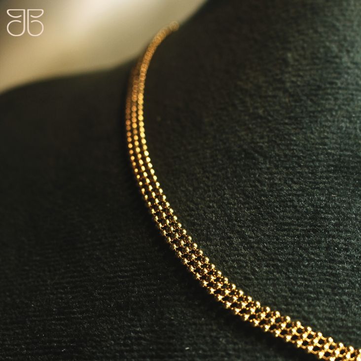 CHOKER BOLINHA 3 FILETES