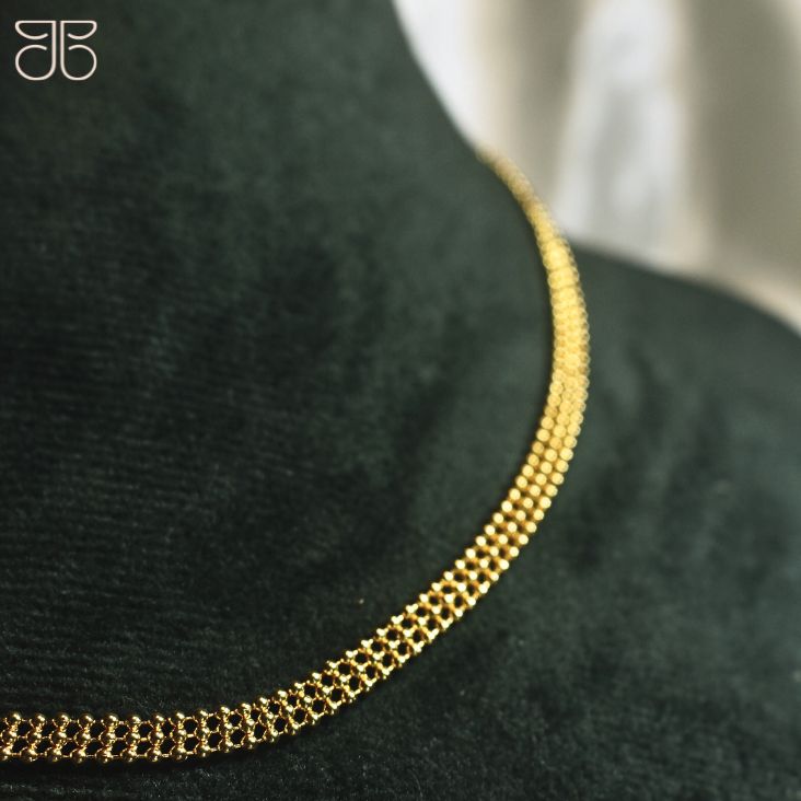 CHOKER BOLINHA 3 FILETES