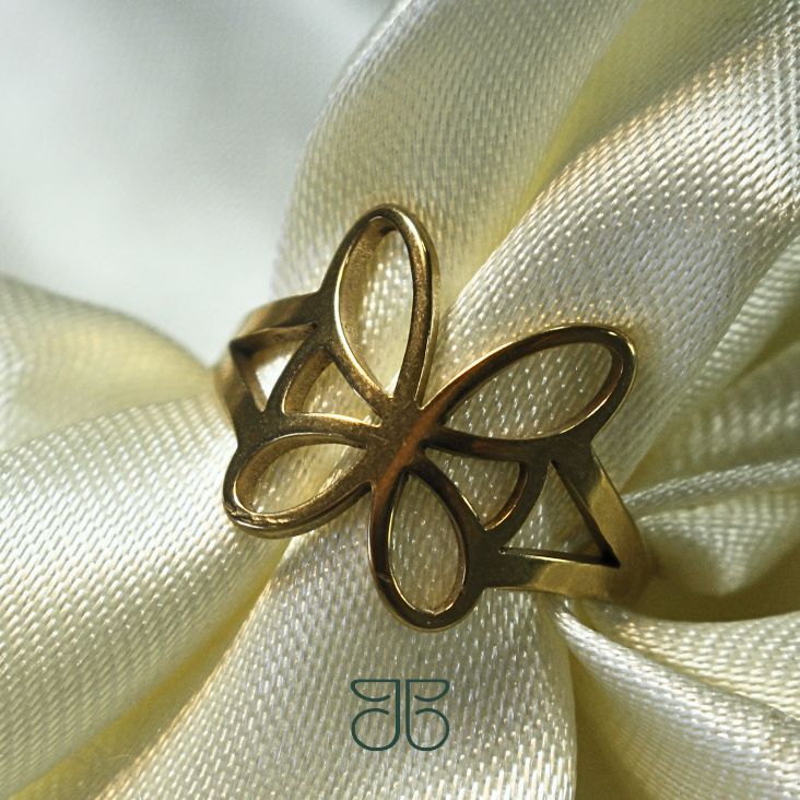 ANEL BORBOLETA AÇO STEEL