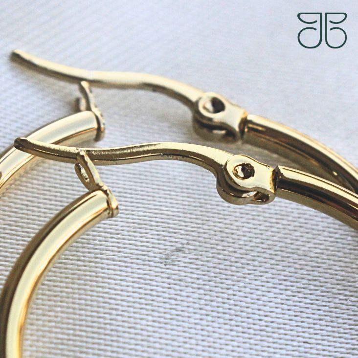 BRINCO ARGOLA LISA STEEL