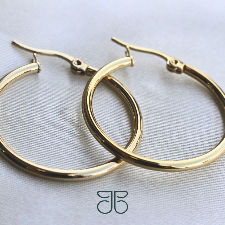 BRINCO ARGOLA LISA STEEL