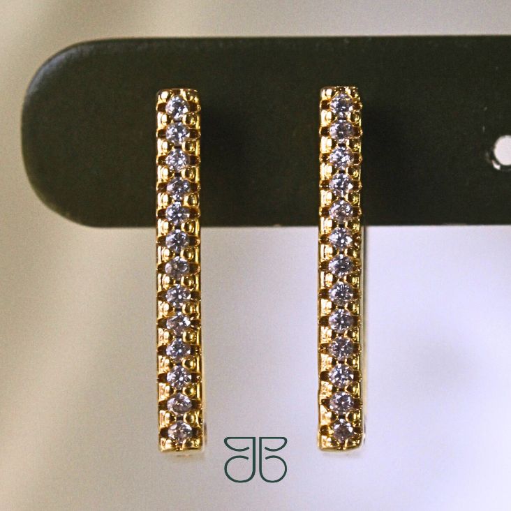 BRINCO ARGOLA QUADRADA G 1 FILETE MICROZIRCONIA