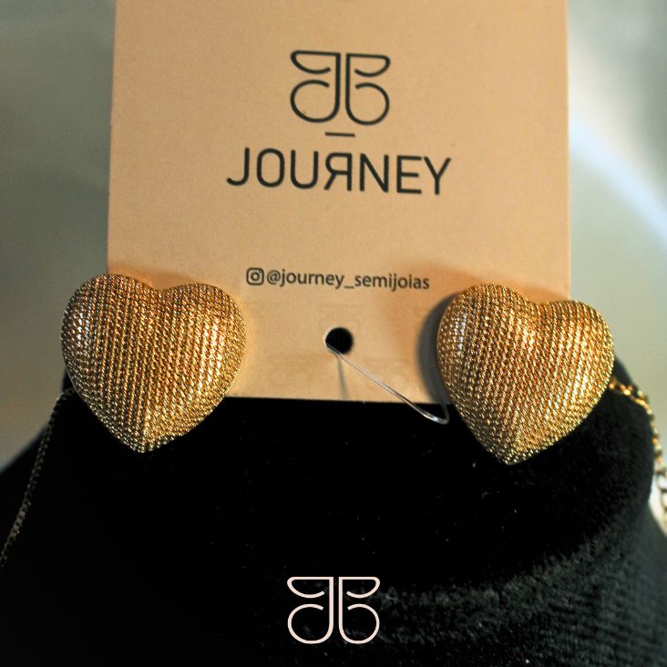 CONJUNTO CORAÇÃO DIAMANTADO