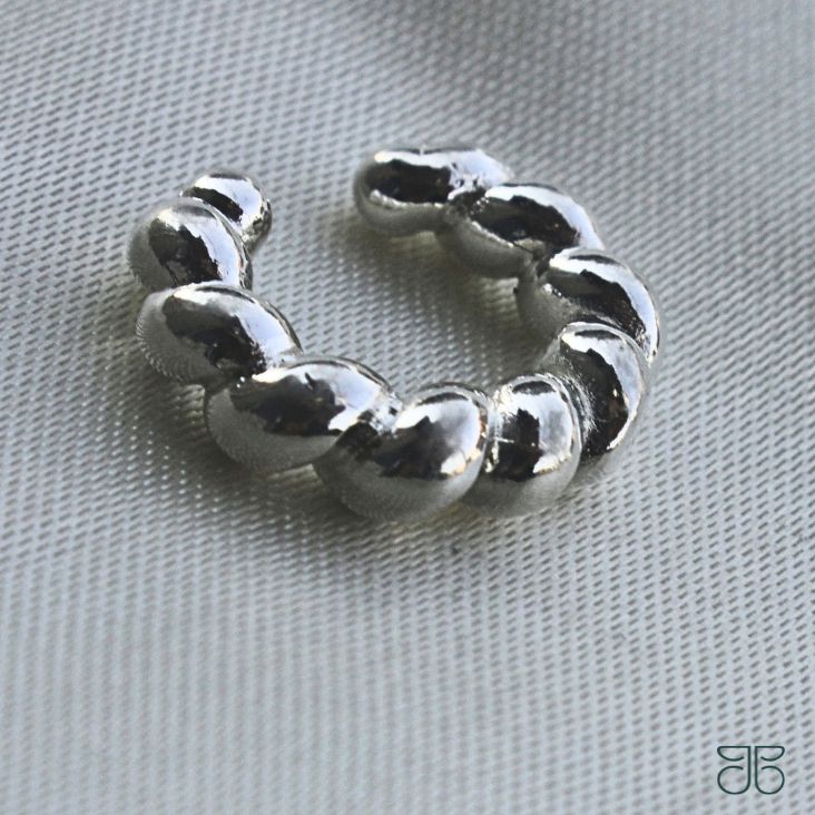 PIERCING FAKE TRANÇADO PRATA