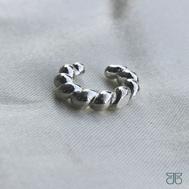 PIERCING FAKE TRANÇADO PRATA