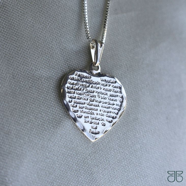 GARGANTILHA CORAÇÃO PAI NOSSO