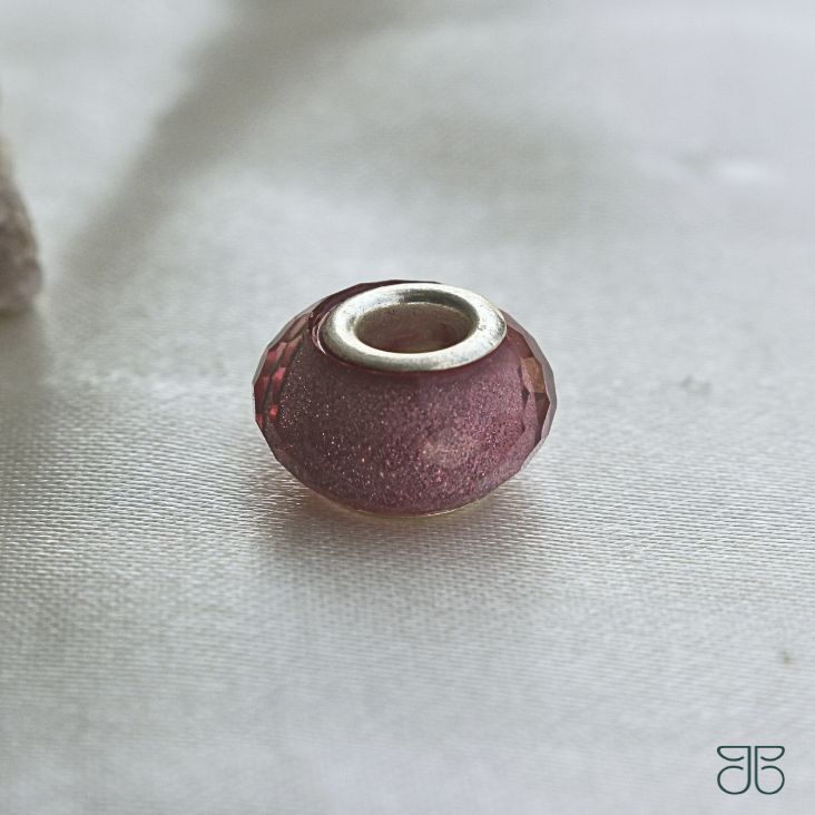 MURANO ROXO GLITER PRATA