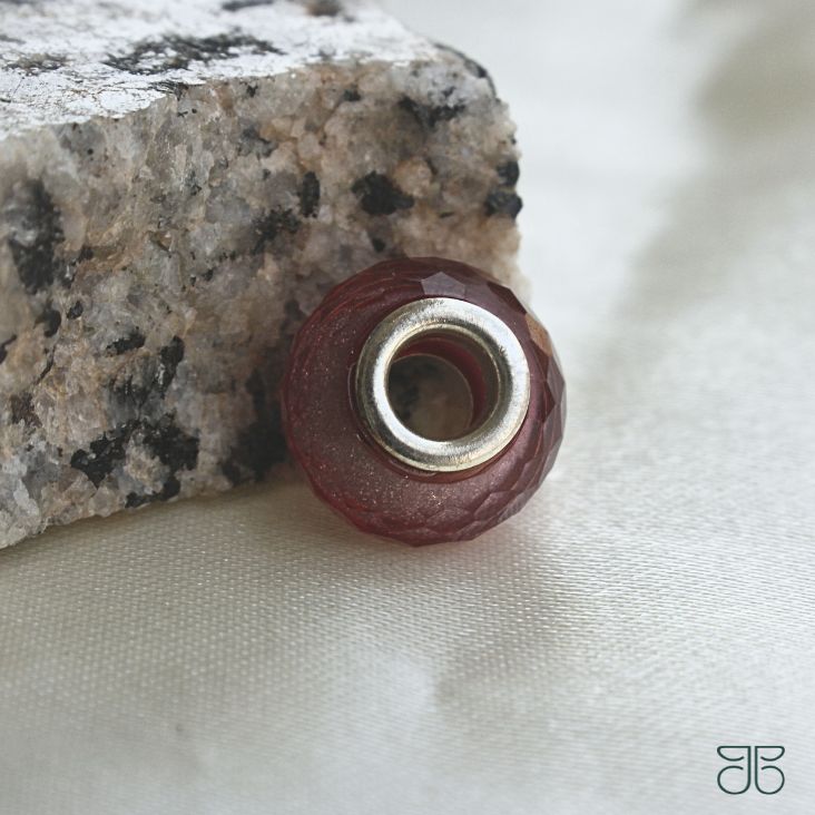 MURANO ROXO GLITER PRATA