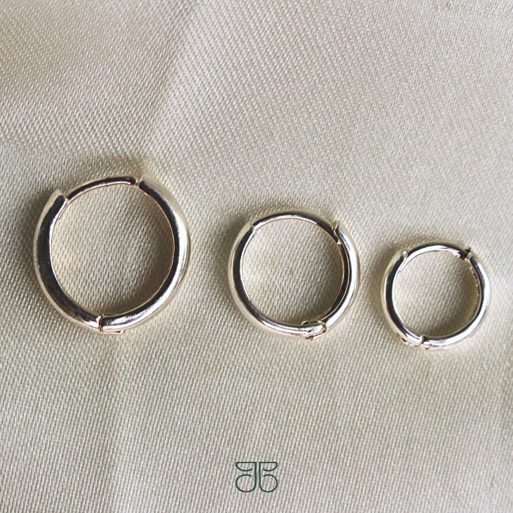 TRIO ARGOLAS LISA FINA PRATA
