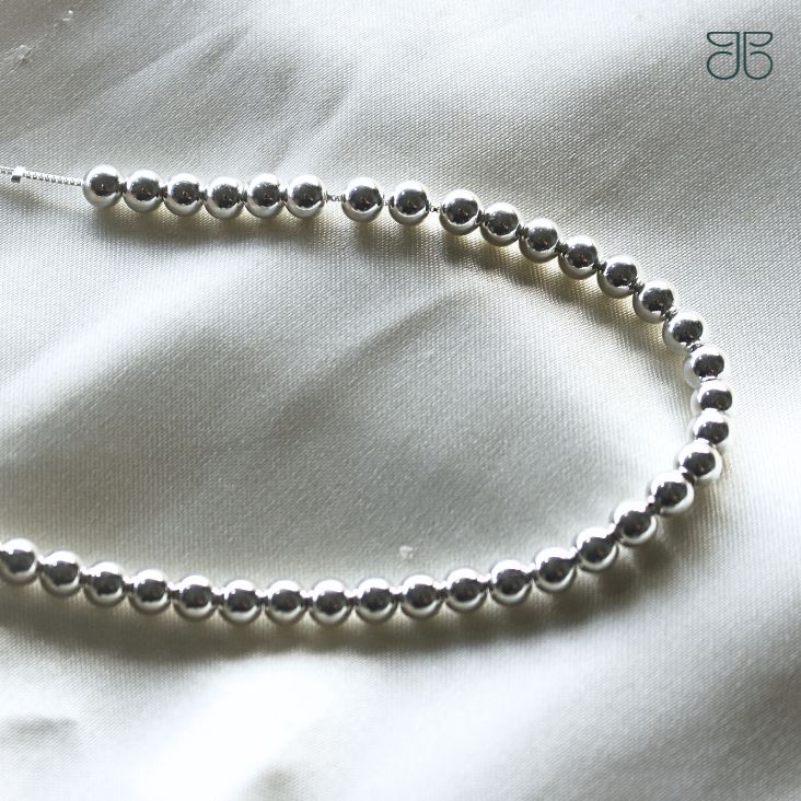 GARGANTILHA 34 BOLAS PRATA