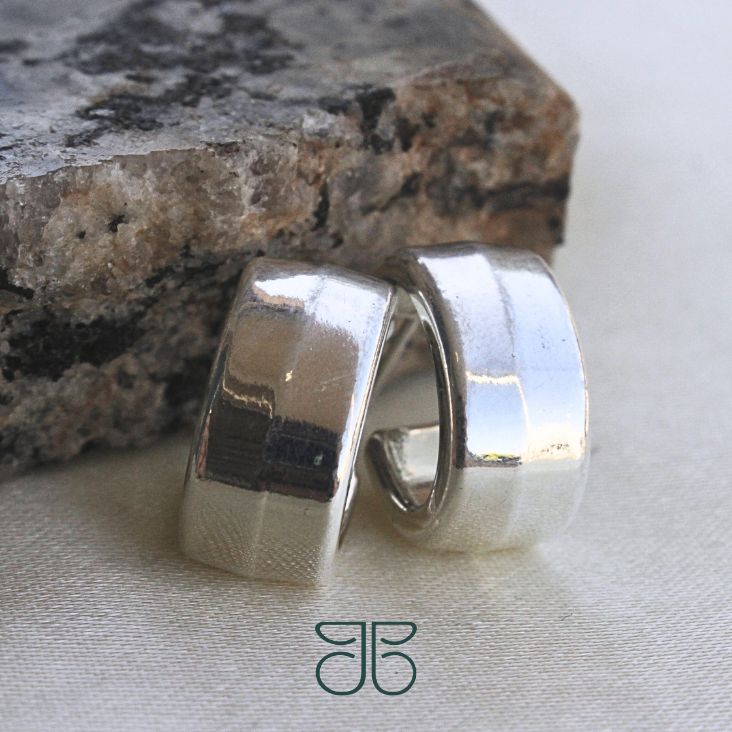 ARGOLA TUBO LAMINADA PRATA