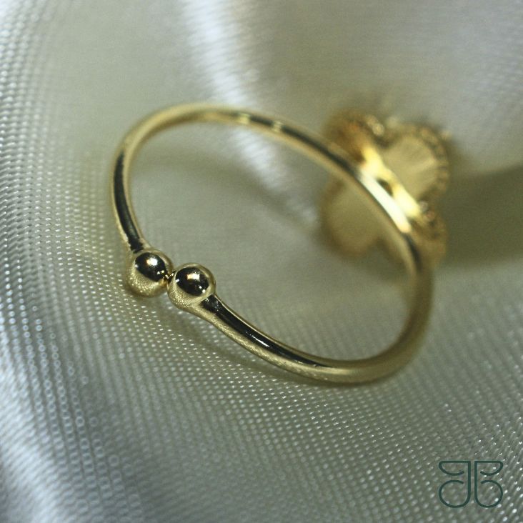 ANEL TREVINHO REGULÁVEL OURO