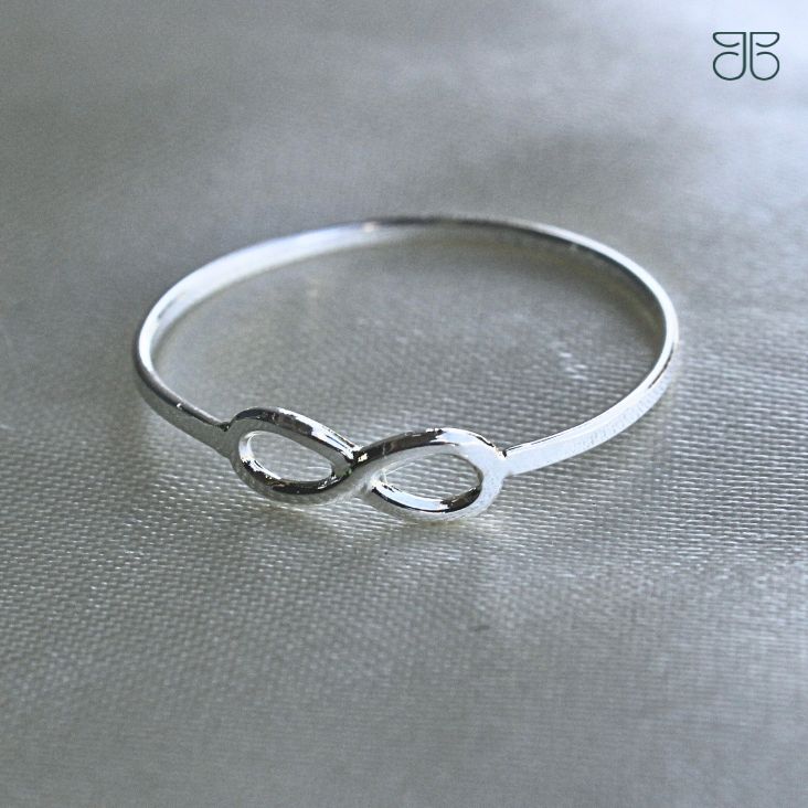 ANEL INFINITO FININHO PRATA