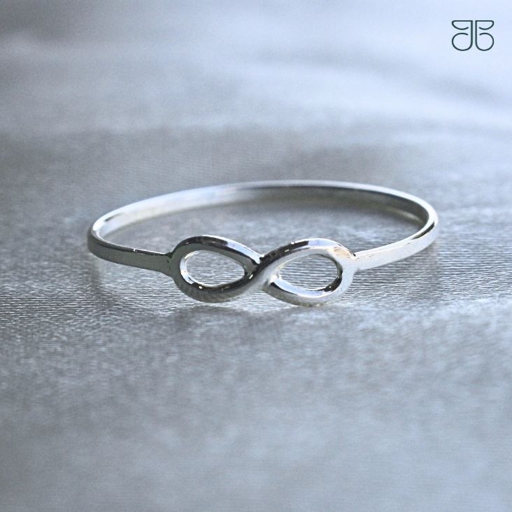ANEL INFINITO FININHO PRATA