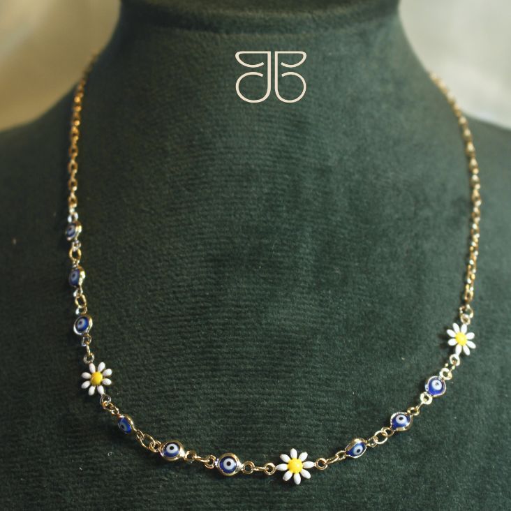 GARGANTILHA OLHO GREGO MARGARIDA