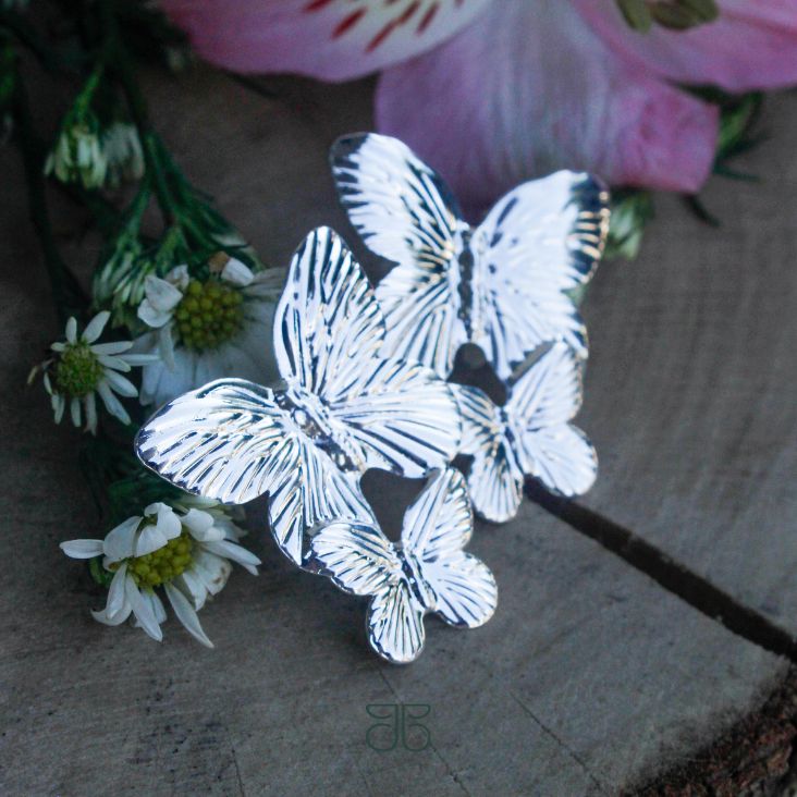 BRINCO BORBOLETA DUPLA