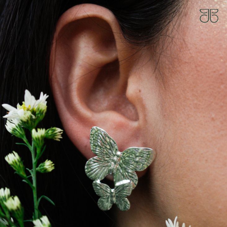 BRINCO BORBOLETA DUPLA