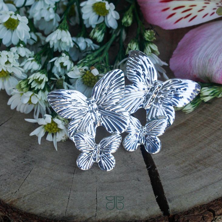 BRINCO BORBOLETA DUPLA