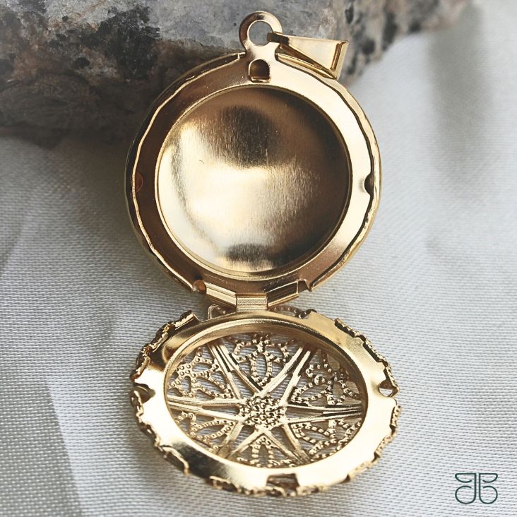 PINGENTE RELICARIO REDONDO GG