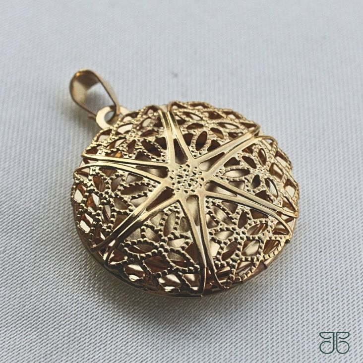 PINGENTE RELICARIO REDONDO GG