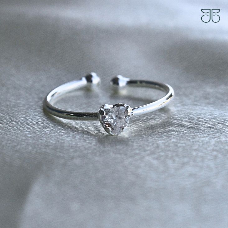 ANEL CORAÇÃO ZIRCONIA REGULAVEL